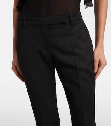 Low-Rise-Schlaghose aus Wolle | McQueen