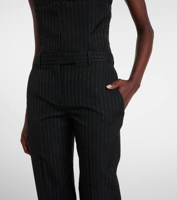 Pinstripe wool straight pants | McQueen