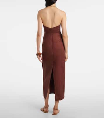 Sabine linen midi dress | Posse