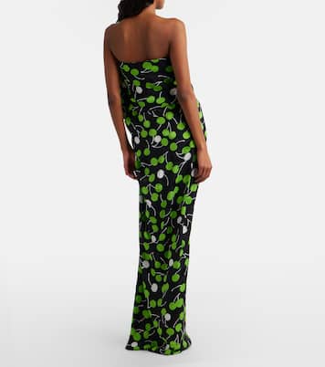 Bedruckte Robe aus Seide | Saint Laurent