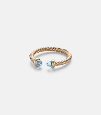 Ring Cablepir® Micro aus 18kt Gelbgold mit Topas | David Yurman