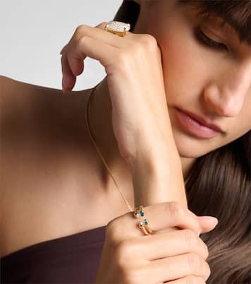 Ring Cablepir® Micro aus 18kt Gelbgold mit Topas | David Yurman