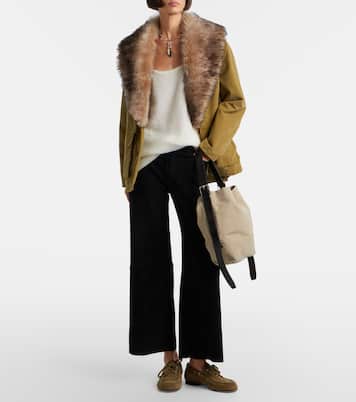 Pantalon ample Lilou en daim | Stouls