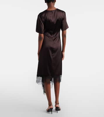 Midikleid Sonoma aus Satin mit Spitze | Staud