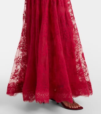 Luna off-shoulder floral lace gown | Zimmermann
