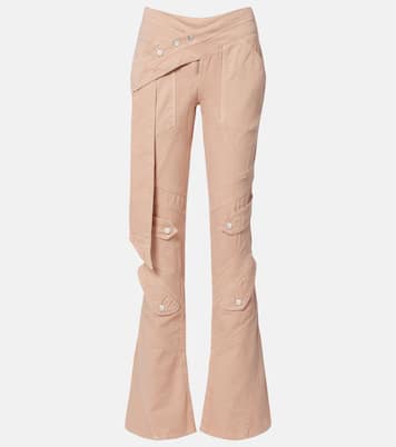 Cotton canvas flared pants | Blumarine