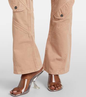Cotton canvas flared pants | Blumarine