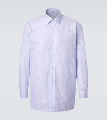 Checked cotton poplin shirt | Charvet