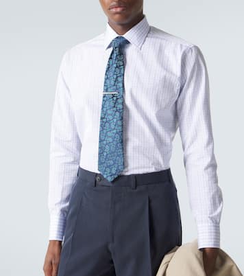 Checked cotton poplin shirt | Charvet