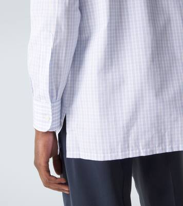 Checked cotton poplin shirt | Charvet