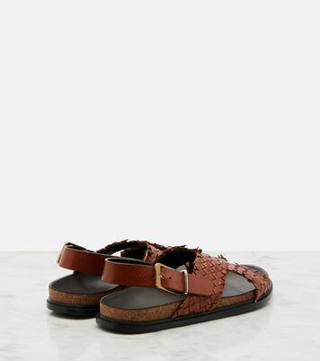 Sandales slingback Buckle en cuir | The Row