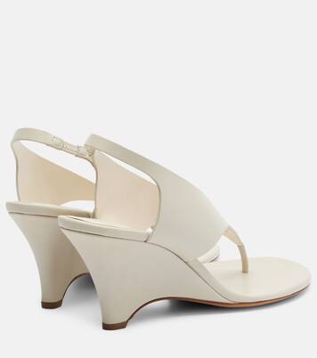 Langley leather wedge thong sandals | Le Monde Béryl