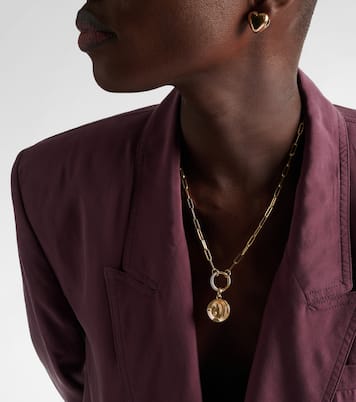 Pendente Infinite Gratitude Braided Wheat Medium in oro 18kt con diamante | FoundRae