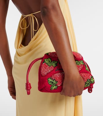 Paula's Ibiza Flamenco Mini beaded clutch | Loewe