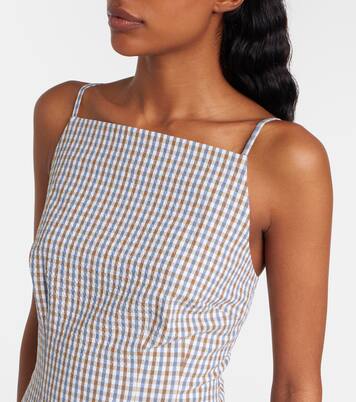 Robe en coton à motif vichy | Veronica Beard