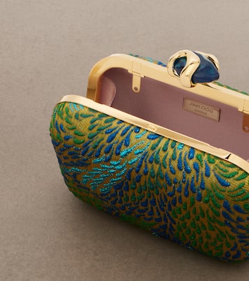 Cloud brocade clutch | Jimmy Choo