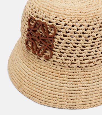 Anagram raffia bucket hat | Loewe