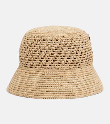 Anagram raffia bucket hat | Loewe