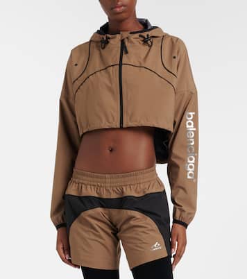 Colorblocked taffeta shorts | Balenciaga