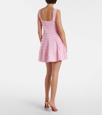 Vanna knitted scalloped minidress | Simkhai