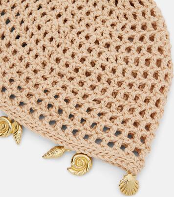 Embellished crochet cotton hat | Oséree