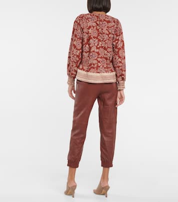 Kester floral stretch-cotton blouse | Veronica Beard