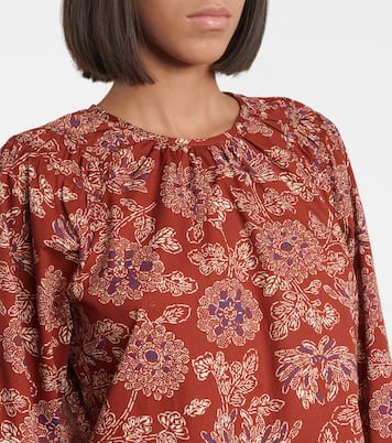 Kester floral stretch-cotton blouse | Veronica Beard