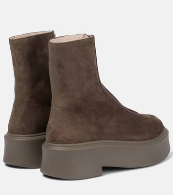 Zipped Boot 1 suede boots | The Row