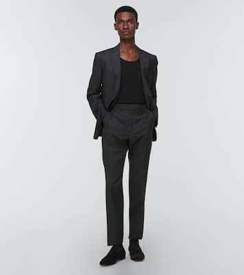 Alpha Male velour Oxford shoes | Christian Louboutin