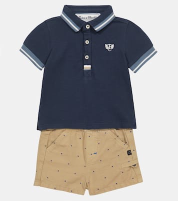 Baby cotton polo shirt and shorts set | Tartine et Chocolat
