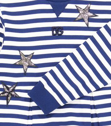 Striped cotton jersey dress | Dolce&Gabbana Kids