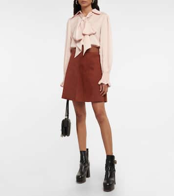 Minirock aus Veloursleder | See By Chloé