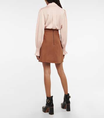 Minirock aus Veloursleder | See By Chloé