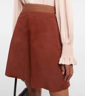 Minirock aus Veloursleder | See By Chloé