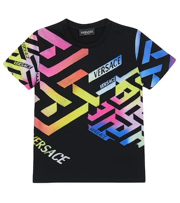 T-Shirt La Greca Signature aus Baumwolle | Versace Kids