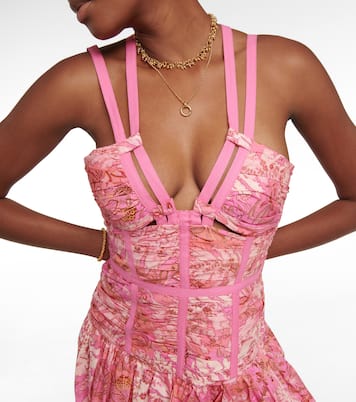 Robe midi Kaia imprimée en coton | Ulla Johnson