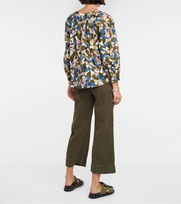 Blouse imprimée en coton | Velvet