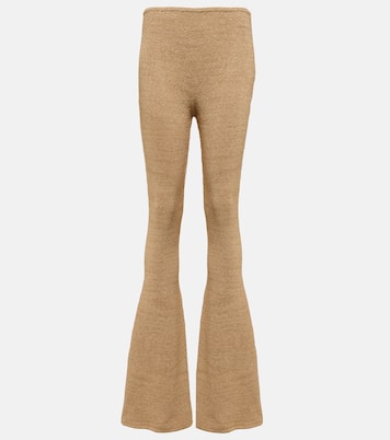 High-Rise Leggings aus Häkelstrick | Magda Butrym