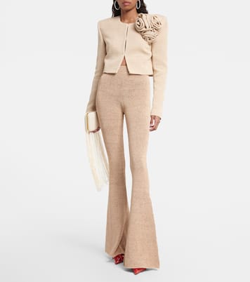 High-Rise Leggings aus Häkelstrick | Magda Butrym