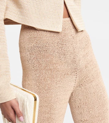 High-Rise Leggings aus Häkelstrick | Magda Butrym