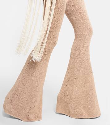 High-Rise Leggings aus Häkelstrick | Magda Butrym