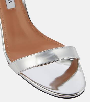 So Nude 85 metallic leather sandals | Aquazzura