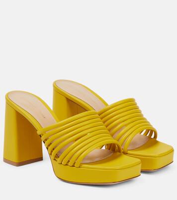 Lena 95 leather mules | Gianvito Rossi