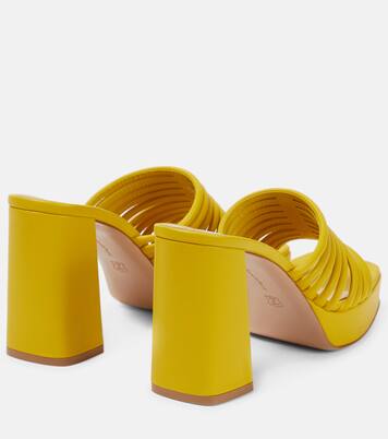 Lena 95 leather mules | Gianvito Rossi