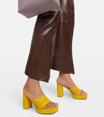 Lena 95 leather mules | Gianvito Rossi