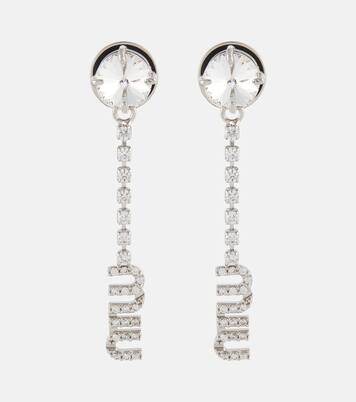 Ohrringe mit Kristallen | Miu Miu