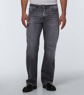 Wide-leg distressed jeans | Due Diligence