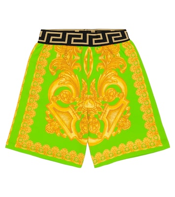 Bedruckte Shorts Barocco aus Baumwolle | Versace Kids