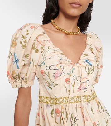 Robe Manzanilla Paraíso brodée en coton | Agua by Agua Bendita