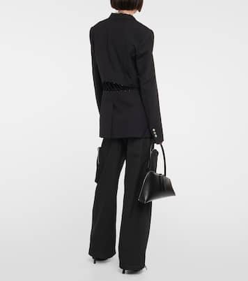 Blazer aus Wolle mit Spitze | Dion Lee